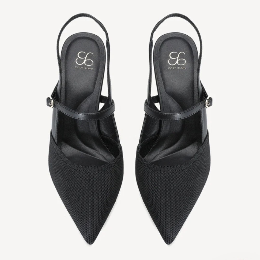 StrikeStep Elegant Stiletto Heeled Slingback MoonNight - Picture 2 of 6